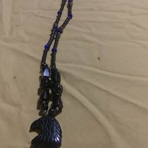 Eagle pendant necklace black onyx